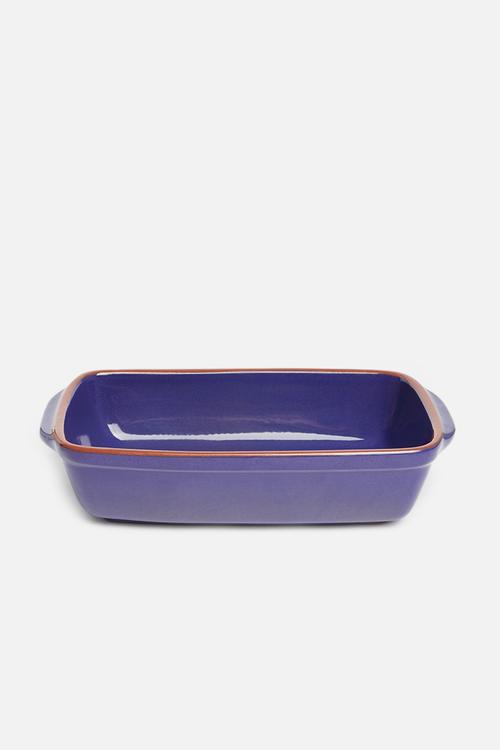 Stoneware dish - blue