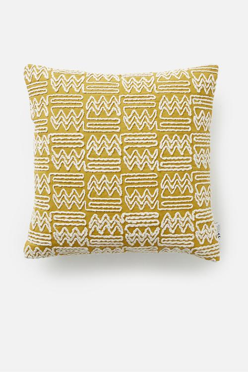 Kian cushion cover - mustard