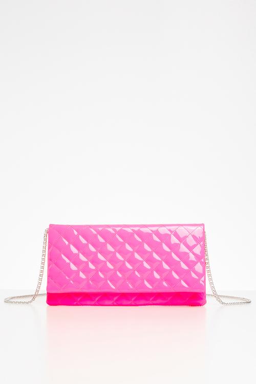 Bvienna  clutch -  neon pink