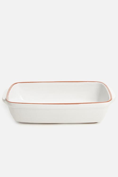 Stoneware dish - white