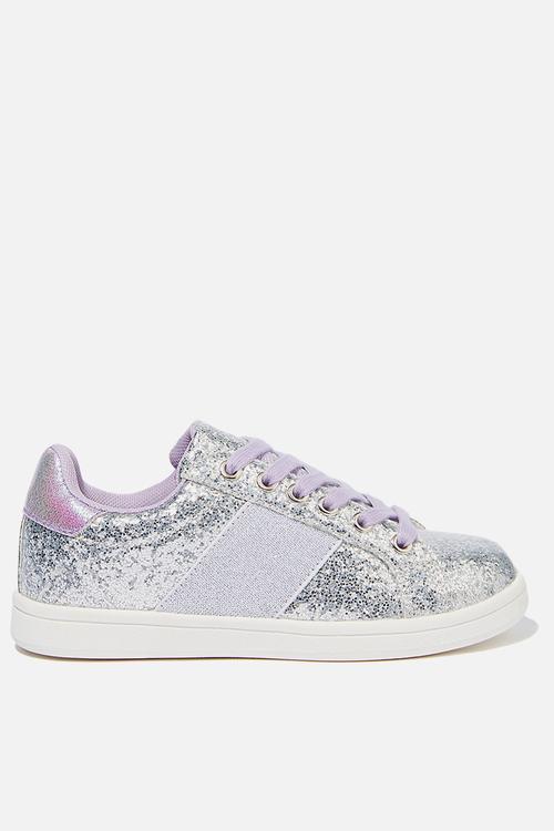 Tibi sneaker - silver & purple 