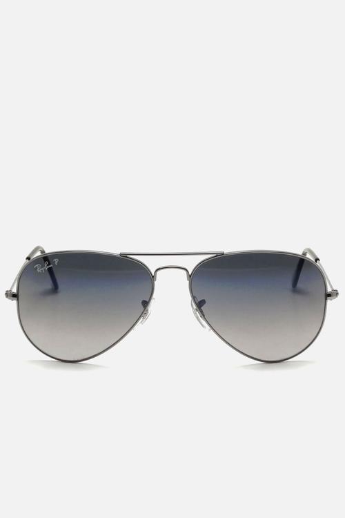 Aviator large metal sunglasses 55mm - gunmetal