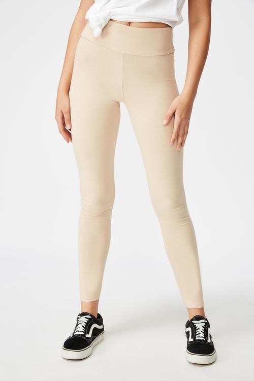 High waisted legging - neutral