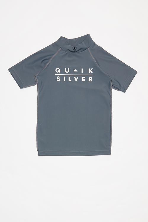 Clued up short sleeve rash vest - grey