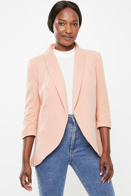 Janey 3/4 blazer - pink