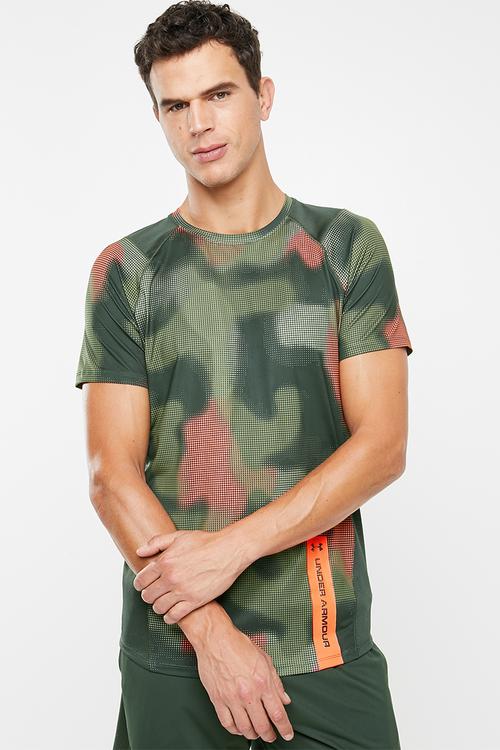 Mk1 short sleeve printed tee - green & red