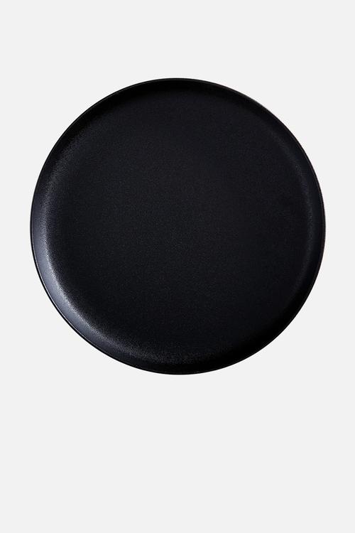 Caviar round platter - black