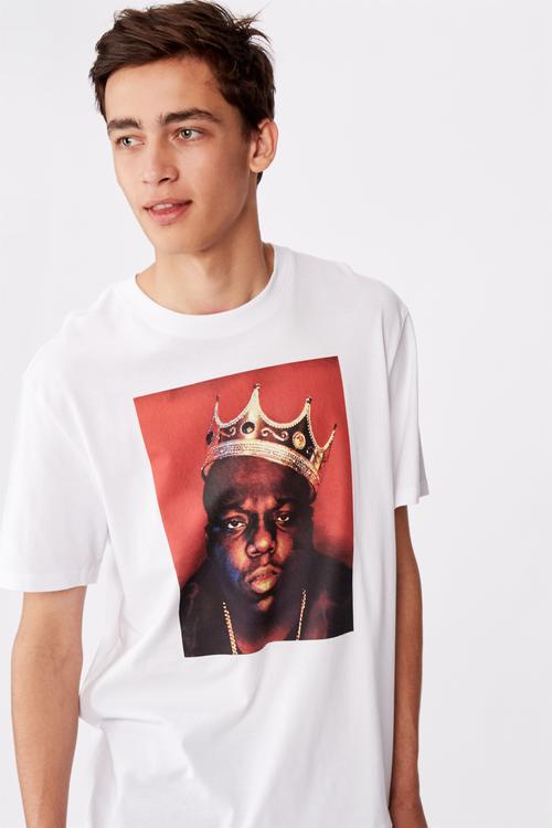 Regular license tee -  white