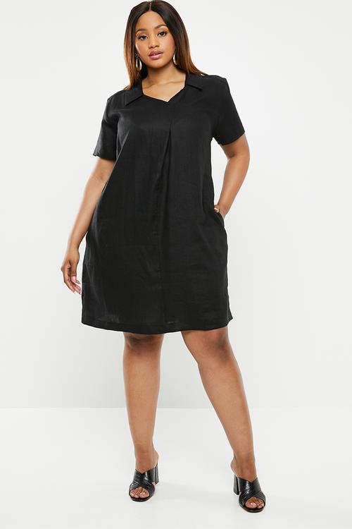 Plus size Thando tunic - black