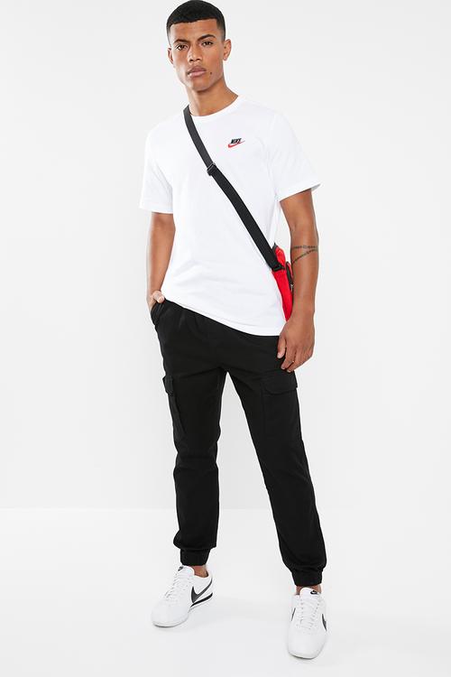 Nike sportswear club short sleeve tee - white