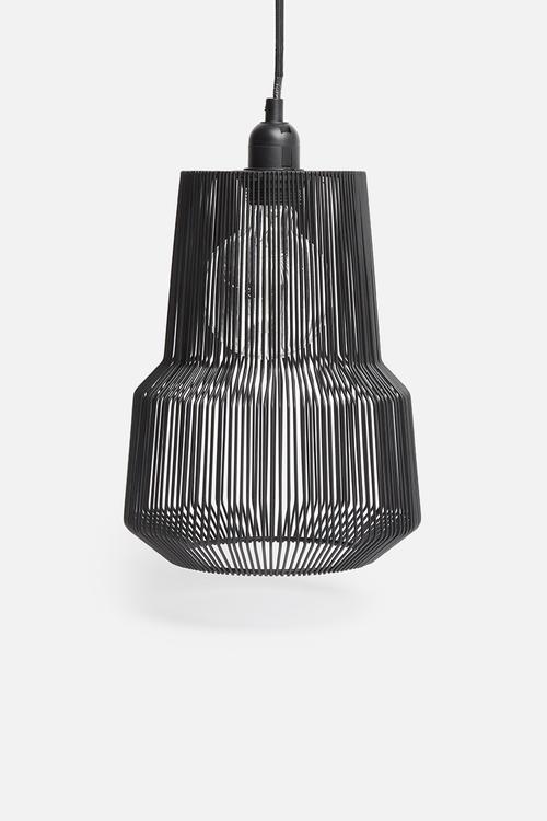 Lipsy wire pendant - black