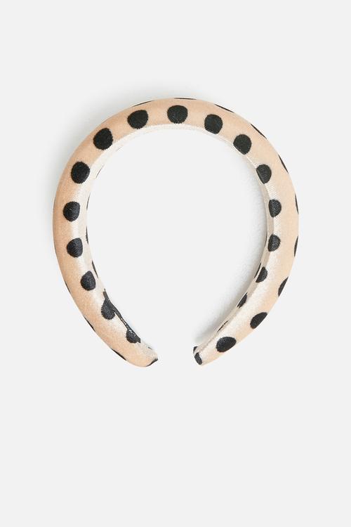 Violeta headband - beige & black