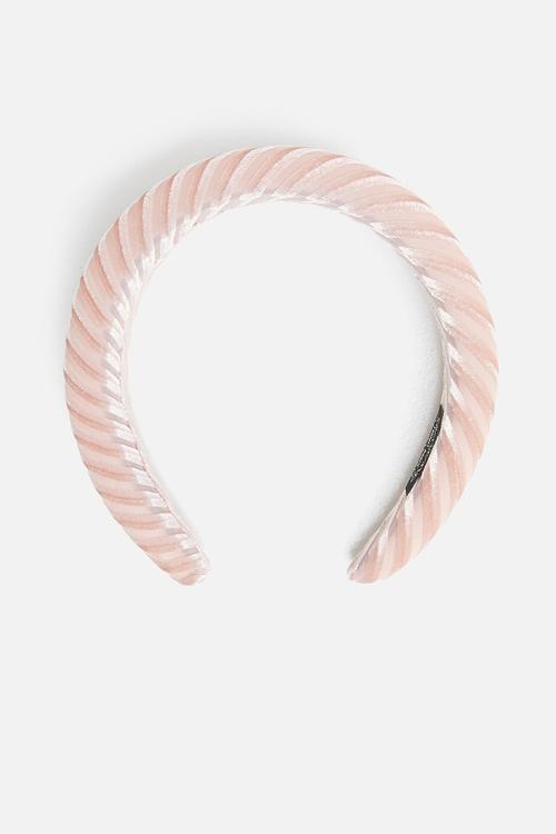 Velvet thick headband - pink
