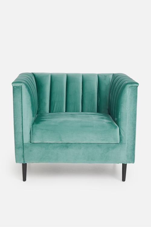 Flute armchair - green
