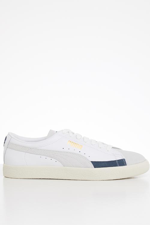 Basket - puma white-whisper white-dark denim