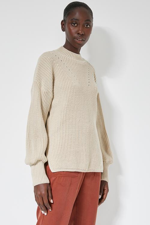 Balloon sleeve pull over - neutral