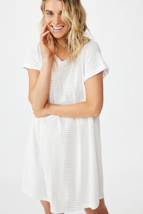 Tina T-shirt dress - white