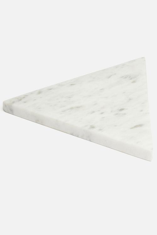 Capra tri marble trivet - white