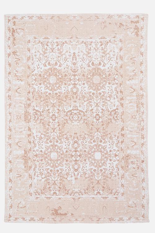 Antique printed rug -  pink