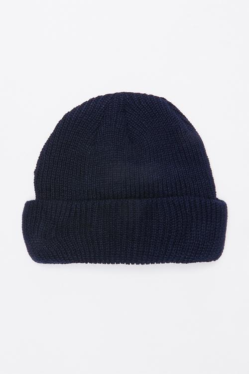 Turn up beanie - navy