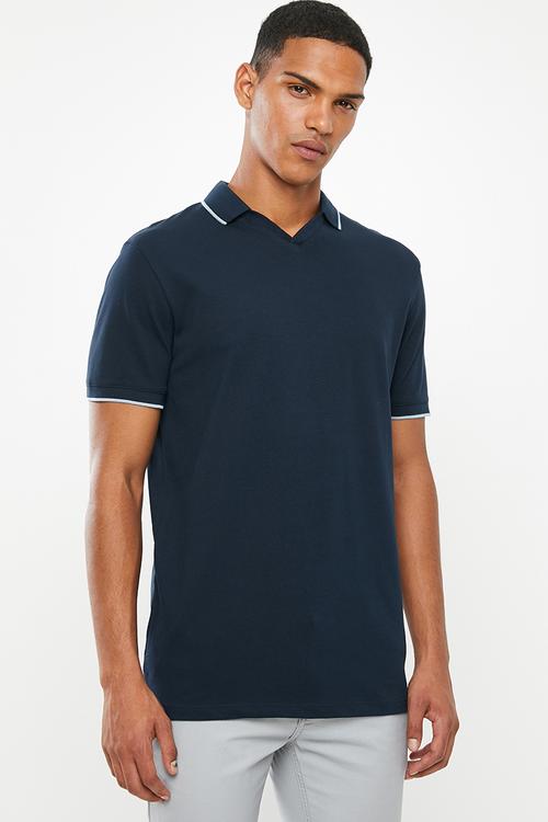 King short sleeve polo - blue