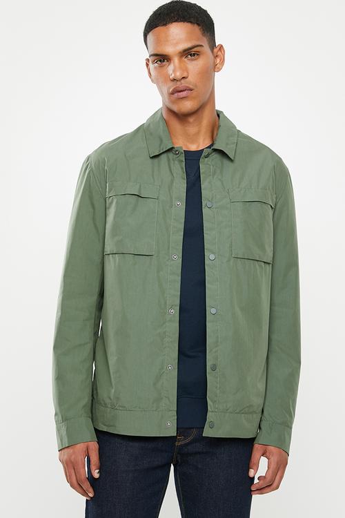 Con shirt jacket - green