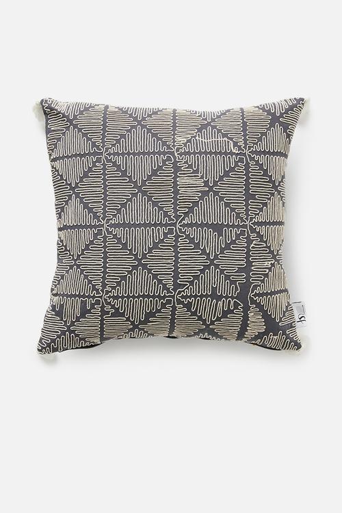 Segment cushion cover - grey