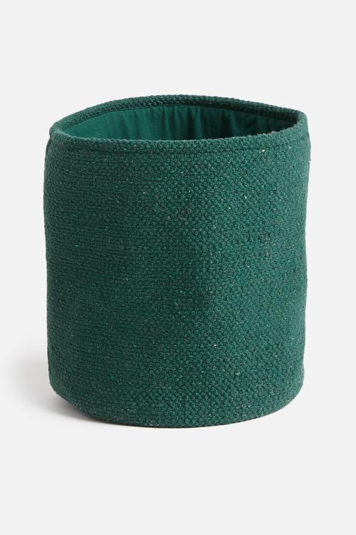 Sona cotton basket - forest green