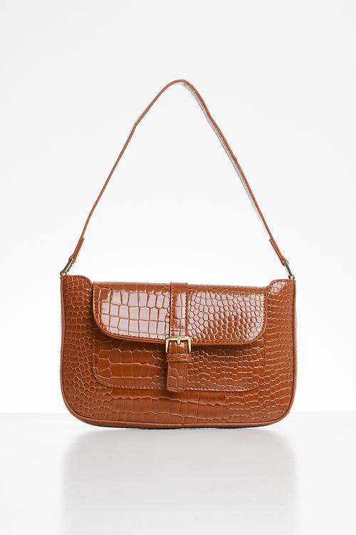 Infinity top handle bag - brown