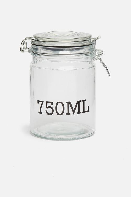 750ml storage jar - clear