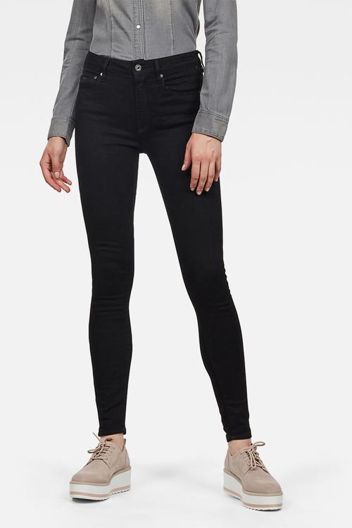 3301 High Skinny Superstretch Jeans Wmn - Pitch Black