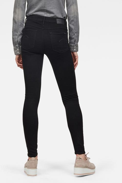 3301 High Skinny Superstretch Jeans Wmn - Pitch Black