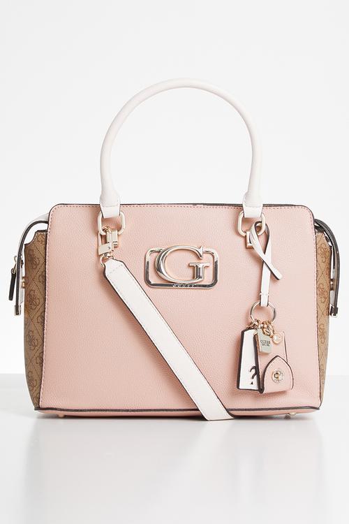 Annarita girlfriend satchel - pink & brown