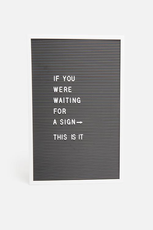 Letterboard - black