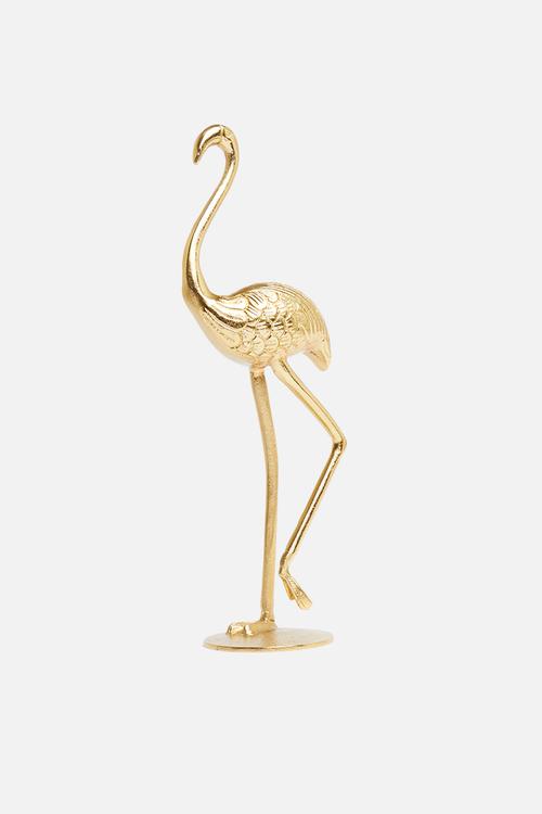 Flamingo ornament - gold