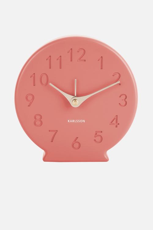 Sole numbers alarm clock - coral pink