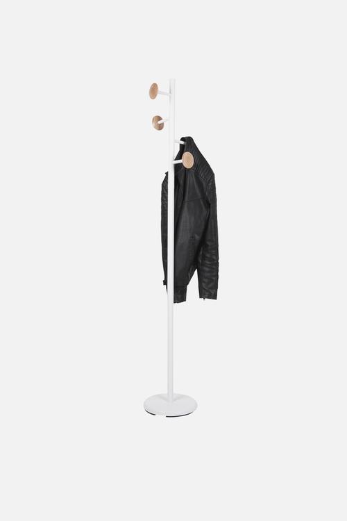 Discs coat rack - white