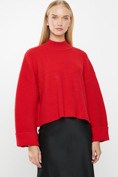 Botoni jersey - red