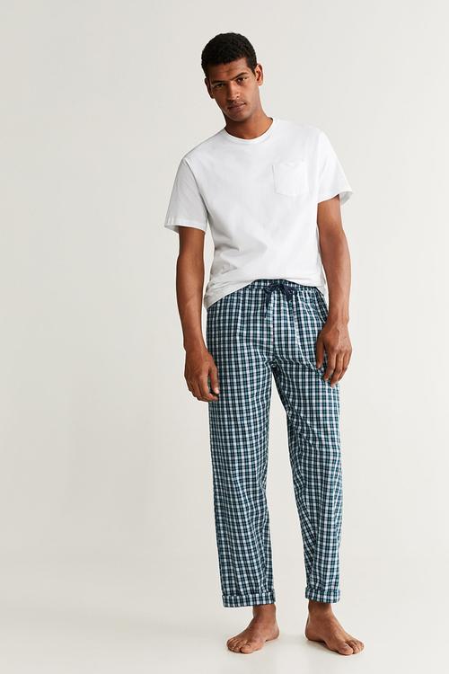 Pichecks pyjama set - navy & white
