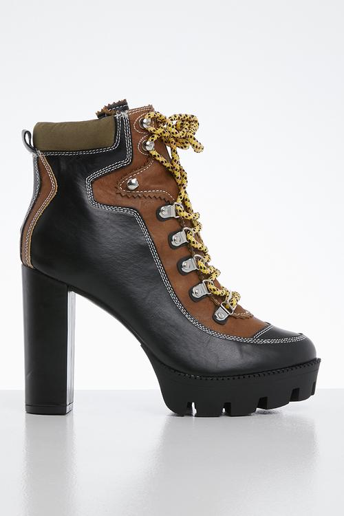 Dakota hiker ankle boot - black & brown