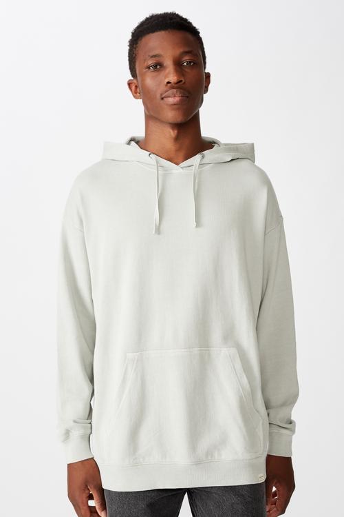 Pigment dyed oversized pullover - grey
