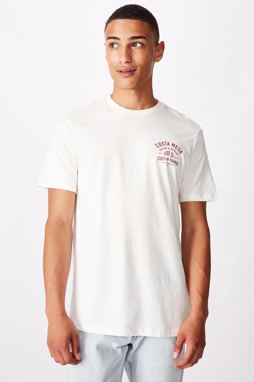 Tbar moto T-shirt - vintage white