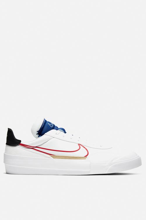 Drop Type Swoosh - white/university red-deep royal blue