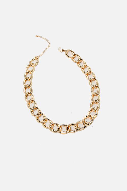 Katie classic chunky chain necklace - gold