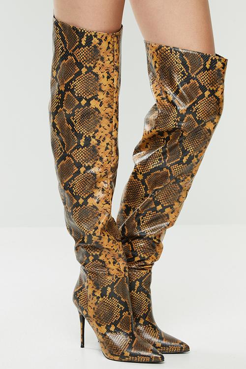 W-harl boot - yellow & brown