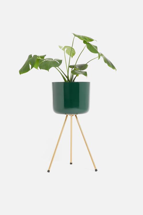 Flower pot stand large - green