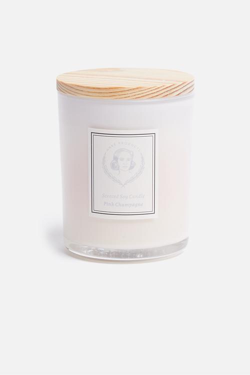 Pink champagne soy candle (gift box small)