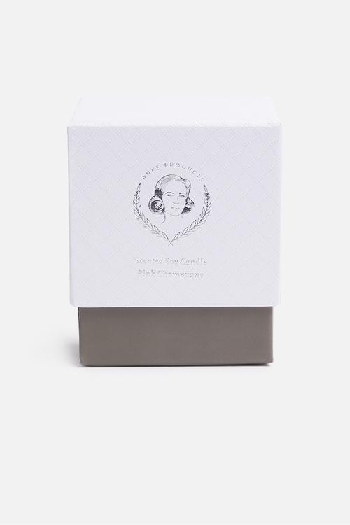 Pink champagne soy candle (gift box small)