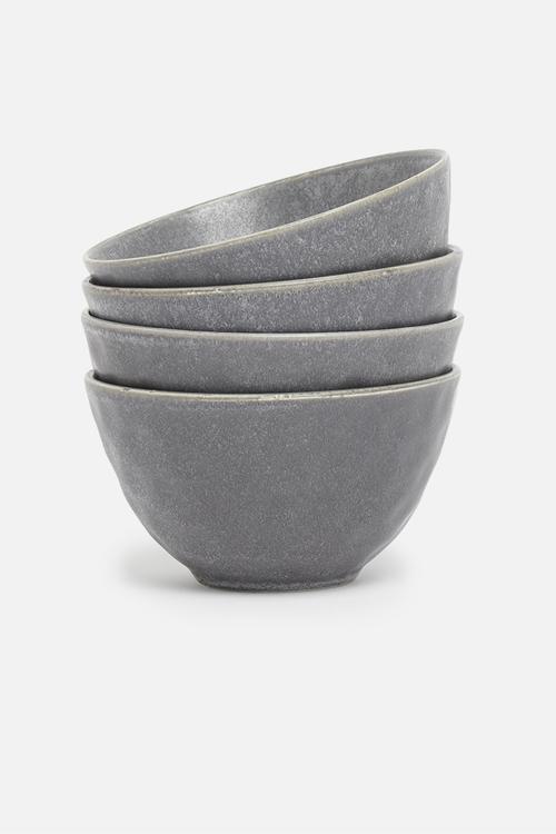 Stoneware bowl - dark grey