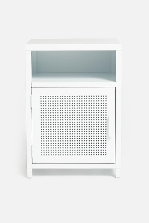 Isaiah bedside table - white